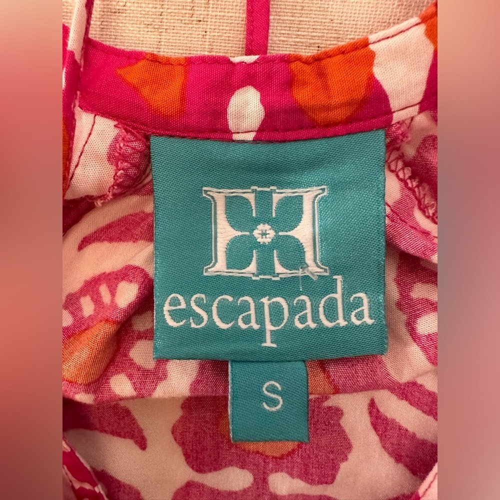 Vibrant Escapada Blouse โ Pink & Orange | Size S - Picture 3 of 11